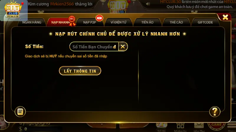 Phát hiện nhập sai thông tin ngân hàng khi rút tiền